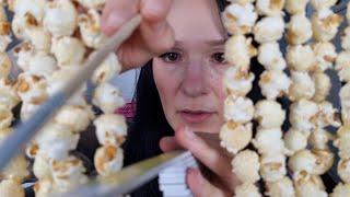 Measure your face but your hair is popcorn ASMR