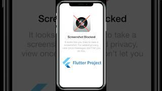 Flutter Prevent Screenshot   #coding #flutter #flutterdeveloper #apk fluttereasy  #tutorial