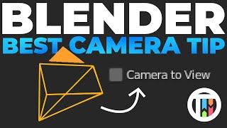 BEST WAY TO MOVE THE CAMERA (lock camera to view) - Blender Beginner 101 Basics Tutorial