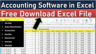 Accounting Software in Excel | Free Download Accounting Excel  | Accounting with inventory in Excel