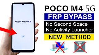 POCO M4 5G : Google Account Bypass | Latest Update Xiaomi HyperOS (Without PC)