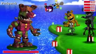 FNAF WORLD UPDATE 1 Normal Mode - FULL GAME (2/2) - No commentary