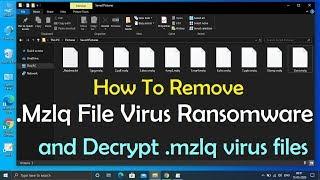 .Mzlq File Virus (Mzlq Ransomware) Removal + How to decrypt .mzlq files?