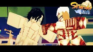 Eren Vs. Armored Titan In Shindo Life... | Shindo Life