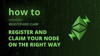 ETCMC // how to - Register and Claim your node