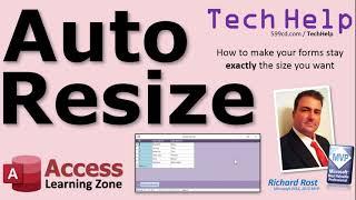 How to Use the AutoSize Form Property in Microsoft Access to Keep Your Forms at the Size You Want.