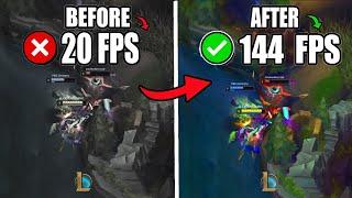 HOW TO BOOST FPS IN LEAGUE OF LEGENDS TO THE MAX (Low end pc)️