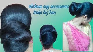 Smooth long hair playing with hair combing and without any pin stick cluture make bigbun#longhairbun