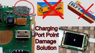 Nokia All Mobile Charging Port Point Damage Solution | How To Repair Broken Point Charging Jack