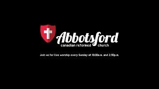 Abbotsford Canadian Reformed Church Live Feed - Sept 8, 2024 AM