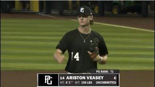 Ariston Veasey (GA, 24) Pitching at Perfect Game National 95mph