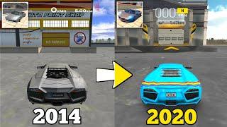 Evolution of Extreme Car Driving Simulator (2014 - 2020)