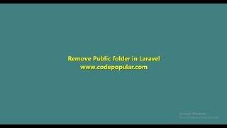 How to remove public directory from url in Laravel