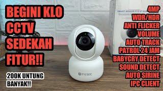 APA NGGAK RUGI CCTV Harga 200K Sebagus ini!! Review CCTV PTZ Indoor Eyesec ES02 4MP Terbaru 2024