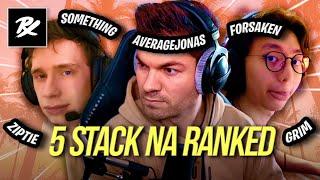 PRX f0rsakeN & Something 5 stack in NA! ft. AverageJonas, Grim, Ziptie #WGAMING