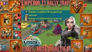 lords mobile: EMPEROR T3 RALLY DESTROYS K1015 PART 2!! THEN RUINS KVK TITANS!! UNSTOPPABLE T3 COMP!!