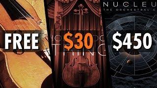 FREE vs $30 vs $450 Orchestra VST - 6 Sample Libraries Comparison