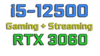 i5-12500 & RTX 3060 Streaming + Gaming - COD Warzone, Fortnite, Valorant, Apex Legends