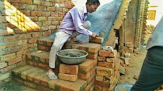 How to Make Bricks Stair Step by step Rajmistri Work Hawasingh Mistri Ninan