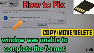 Memory card not format problem in hindi | unable to format memory card in pc | card disk protected