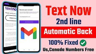 Text now App Sign-up Error 2022 l Text now Automatic Back-up problem Fixed l Virtual Number Free l