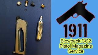 1911 CO2 Blowback Air Pistol Magazine Service