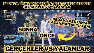 BEDAVA FİRAVUN DESENİ GERÇEKLER VS YALANLAR !!PUBG MOBİL BEDAVA KALICI DESTANSI NASIL KAZANILIR