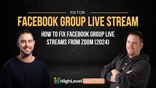 Facebook Group Live Streaming With Zoom (FIX FOR 2024)