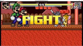 Mugen Battle #138 Mario & Luigi VS Tom & Jerry