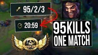 95 Kills INSANE Game - Best Draven World - Vincent's Draven - League of Legends Best Moments