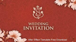 Wedding Invitation | After Effects Template Free Download | Whatsapp Invitation | 2021