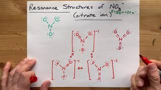 Resonance Structures of NO3(-1), nitrate ion