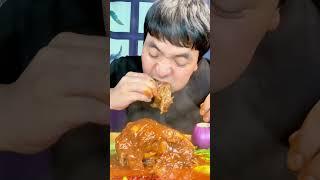 Delicious spicy lamb head #daily #mukbang #short #shorts