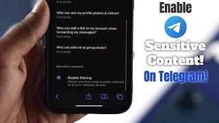 Aktifkan Konten Sensitif di Telegram! Cara [iOS/Android]