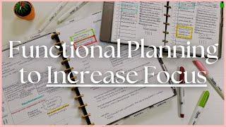How to Use Your Planner to Increase Focus | Functional Planning Tips