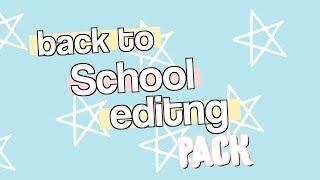 BACK TO SCHOOL EDITING PACK WITH SOUND EFFECTS 2018 | BACK TO SCHOOL GREEN SCREENS