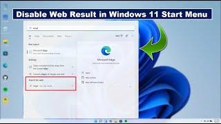 How to Turn Off Search the Web Results on Windows 11 Start Menu
