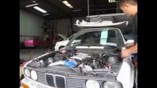 1989 BMW E30 316 swap 3uz-fe first start.