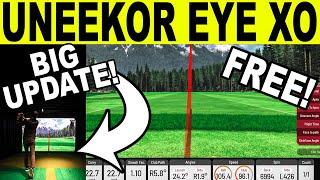 UNEEKOR EYE XO REVIEW! BIG VIEW Golf Simulator Software Update (FREE) 