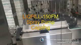 Flow Meter based Rotary Oil Filling and Capping with Spray Pump or Trigger Pump Cap for Bottles