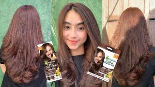 CAT RAMBUT SENDIRI DIRUMAH | GARNIER GOLDEN BROWN | GARNIER COLOR NATURALS