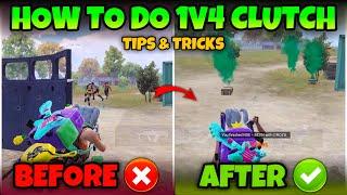 HOW TO CLUTCH 1V4 IN BGMI/PUBG MOBILEBEST CLUTCH TIPS & TRICKS MEW2 ( PART-2 )