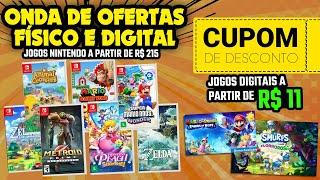 ONDA DE PROMOÇÕES em jogos FÍSICOS e DIGITAIS para o Switch