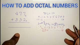 How to Add Octal Numbers