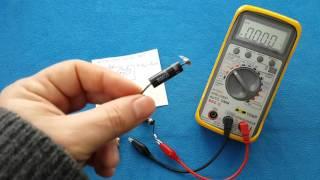 How to test a microwave oven diode high voltage  CL01-12 / como probar un diodo de microondas HV