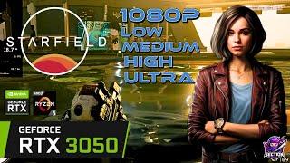 STARFIELD - 1080p LOW/MEDIUM/HIGH/ULTRA | RTX 3050 Performance Test I Lenovo Ideapad Gaming 3