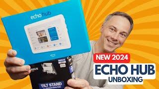 Amazon ECHO HUB Unboxing & 1st Impressions + Tilt Stand - Wall Mount Amazon Echo Alexa