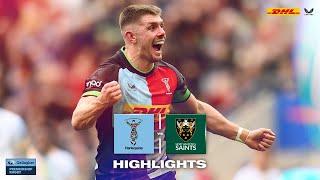 Premiership Highlights: Harlequins win big vs table toppers Northampton Saints at Twickenham Stadium