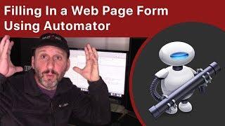 Filling In a Web Page Form Using Automator