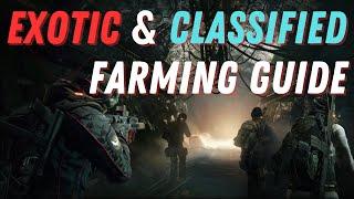 Exotic & Classified Gear Farming Guide - The Division 1 in 2024